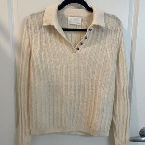 Cream Wool/Alpaca Sweater SMALL